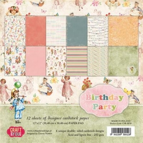Bloczek papierów 15x15 cm Birthday Party