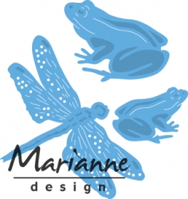 Wykrojnik Marianne- Tiny's żaba i ważka