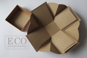 Exploding box mini album- kraft