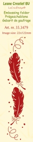 Folder do embossingu border- feathers pira