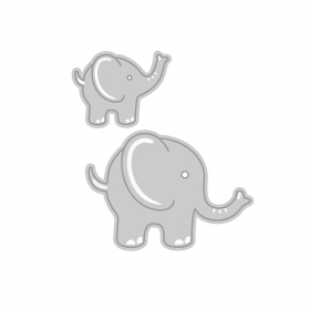 Wykrojnik Baby Rococo- Adrable Elephants