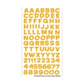 Naklejki Metaliczny ty alfabet