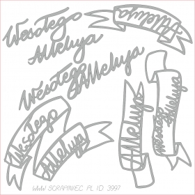 Brush art script- Wesoego Alleluja