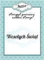 Stempel gumowy "Wesołych Świąt"