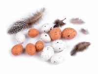 Jajeczka z pirkami dekoracyjne przepircze