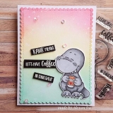 Stempel- Coffeesaurus 3x4