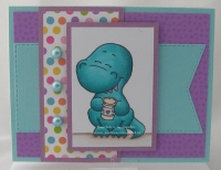 Stempel- Coffeesaurus 3x4