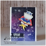 Stempel- Hippo in Disguise 3x4