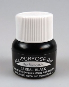 All-purpose ink (bottle) "real black" (API-082)