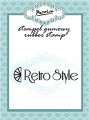 Stempel gumowy "retro style"