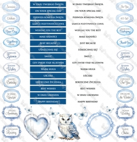 Lovely Day IN BLUE- ok�adka 30x30cm LDIB-13