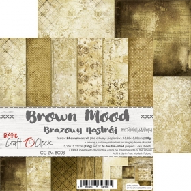 BROWN MOOD - zestaw papierw 15,25x15,25cm