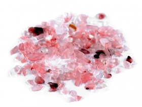 Dekoracyjna perłowa sieczka pudrowy 50g