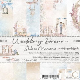 WEDDING DREAM - zestaw papierw 15,25x15,25cm