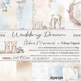 WEDDING DREAM - zestaw papierw 20,3x20,3cm