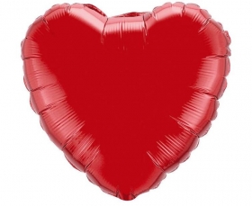 Balon foliowy Serce czerwone, 9" Flexmetal
