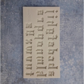 PENTART foremka silik alfabet gotycki 14,5x7,5cm