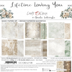 LIFETIME LOVING YOU- 20x20cm BASIC CC-C82-LLY-08