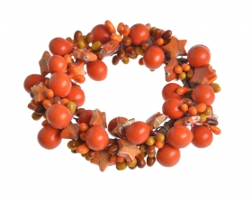 Wianek gwiazdki z kulkami