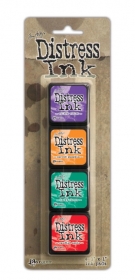 Tusz Distress Mini Ink Pad kit #15 zestaw 4szt