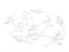 Gazka druciana szlifowanymi koralikami 3x5cm 1