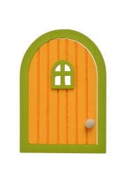 Dekoracyjne otwierane drzwi 7x10cm pomaraczowe