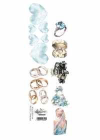 IN SHADES OF BLUE- pasek dodatków 5x30cm