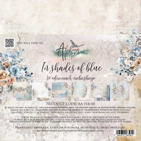 IN SHADES OF BLUE- zestaw papierów 20x20cm