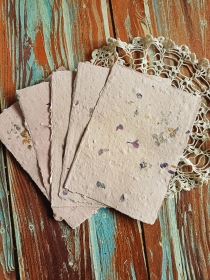 Papier czerpany A5 lilak 1szt.