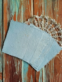 Papier czerpany A5 niebieski1szt.