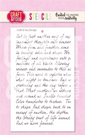 Maska szablon - T�o tekst r�cznie pisany A6