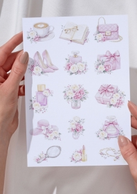 R�owe Hortensje grafika kawa 3 papier A4