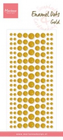 Enamel dots kropki perełki GOLD złote 156