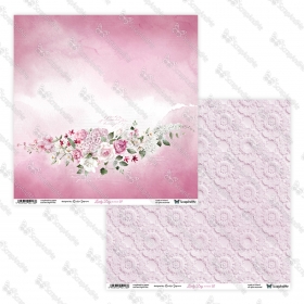Lovely Day IN PINK 01/02- papier 30x30cm