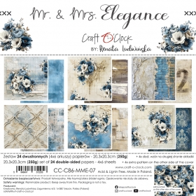 MR. & MRS. ELEGANCE - zestaw papierów 20x20