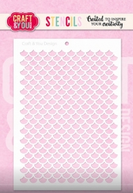 Maska szablon - Tło Scale Pattern łuski