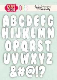 Wykrojniki- Bubble Alphabet b�belkowy alfabet lite