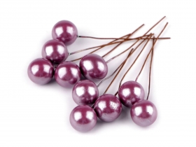 Kuleczki owoce bombki na druciku 1,5cm 10szt FIOLE