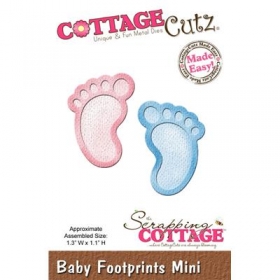 Wykrojnik Cottage Cutz Baby Footprints Mini