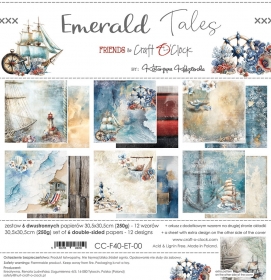 EMERALD TALES-zestaw papierw 30x30cm CC-F40-ET-00