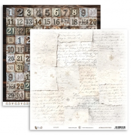 White Whispers- SCRIPT papier 30x30cm