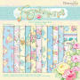 Zestaw papierw 30x30 Forget me not