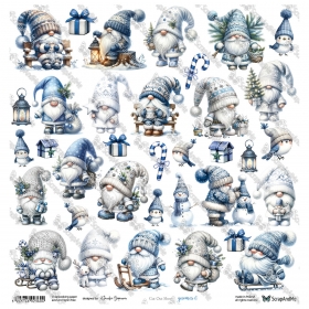GNOMES 6- papier 30x30cm G-6