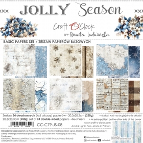 JOLLY SEASON - zestaw pap. BASIC  CC-C79-JS-08