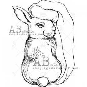 Stemple gumowe ID-559 "witeczny zajc"