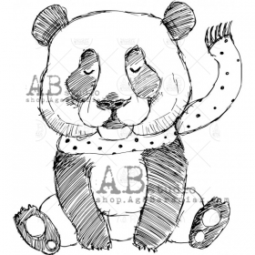 Stemple gumowe ID-574 "witeczny panda"