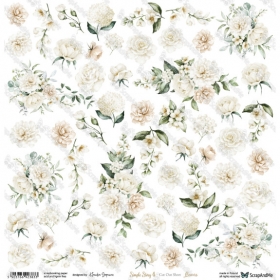 SIMPLE STORY 4- FLOWERS papier 30x30cm