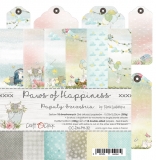 PAWS OF HAPPINESS - zestaw papierów 15x15