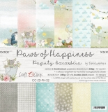 PAWS OF HAPPINESS - zestaw papierów 30x30