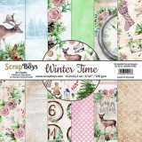 ScrapBoys- WINTER TIME- zestaw papierw 15x15